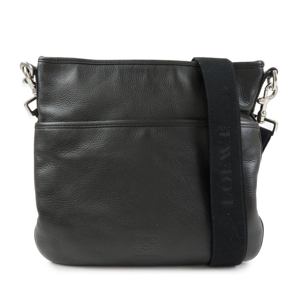 Loewe Anagram Calfskin Crossbody Bag Black